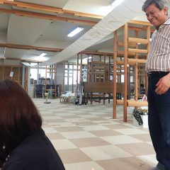 大原和服専門学園にて京友禅びん工房黒島敏先生ご指導